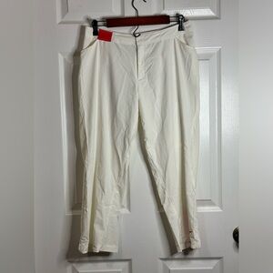 Vintage NIKE Capri Pants Size M white 90s Retro Sport Style Training
